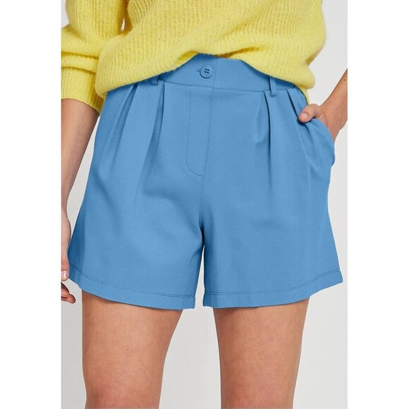 Betabrand Women's 90s Pleated Trouser Short Orange Size Medium NWT - Picture 6 of 6